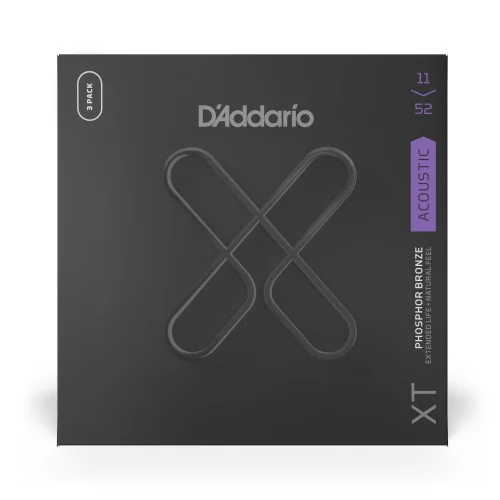 D‘addario XTAPB1152-3P Tension Custom Light - 3 jeux Paiement Sécurisé