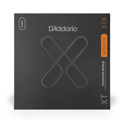 D‘Addario XTAPB1047-3P Tension Extra Light - 3 jeux Offre Du Jour