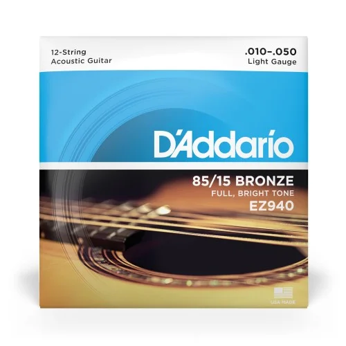Offre Du Jour D‘Addario EZ940 Tension Light 12 cordes