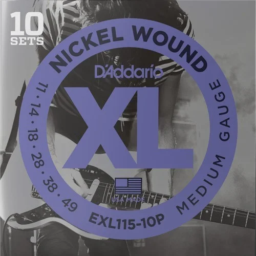 D‘Addario EXL115-10P Tension Medium Expédié Aujourd'hui