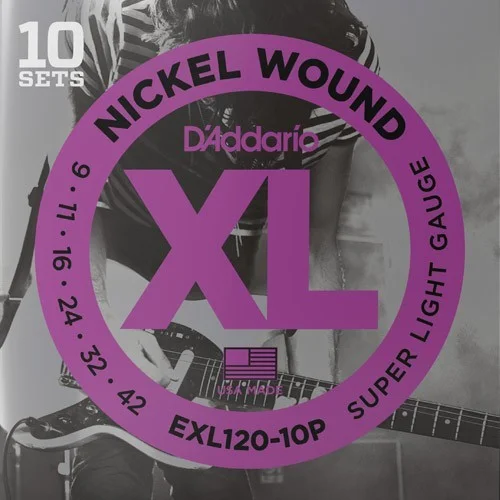 D‘Addario EXL120-10P Tension super light Pas Cher