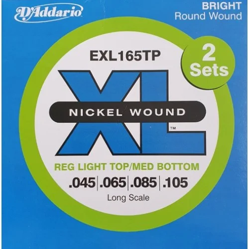 D‘Addario EXL165TP Tension Regular Light Top / Medium Bottom (lot 2 jeux) Petit Prix