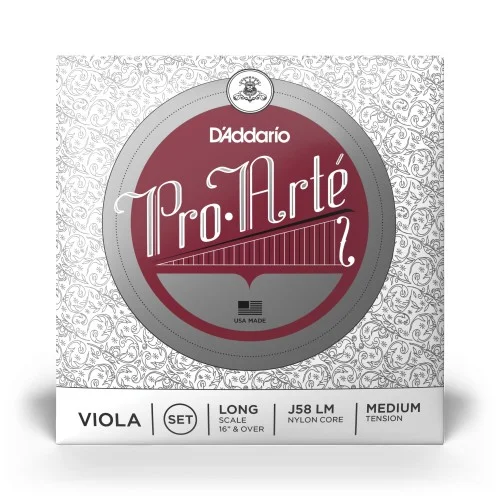 Dernier Modèle Jeu D‘addario Pro-Arte Alto Long Scale tension Medium
