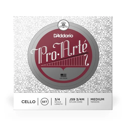 Jeu D‘addario Pro-Arte Violoncelle 3/4 Medium Nouvelle Collection