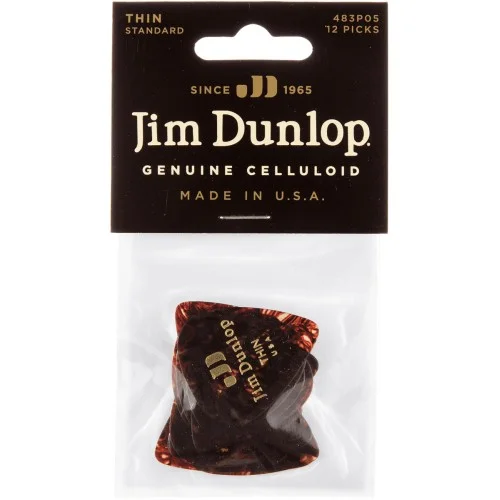 Acheter En Ligne Dunlop Médiators Genuine Celluloid 483P05TH Thin