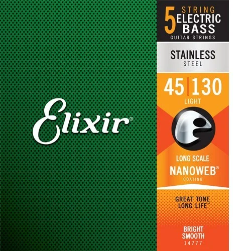 Retour Gratuit Elixir Electric Bass 5 cordes 14777 light