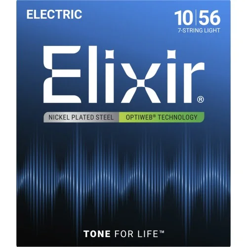 Certifié Elixir Electric Optiweb 7 cordes 19057 light