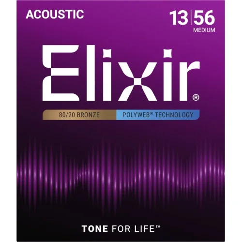 Solde Elixir Acoustic PolyWeb Bronze 11100 medium