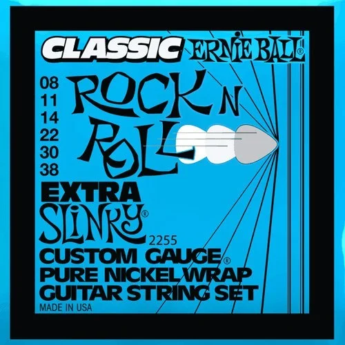 Ernie Ball 2255 Classic Rock‘n‘Roll Extra Slinky 8-38 Meilleure Vente