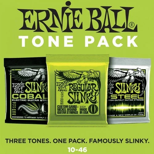 Commander Maintenant Ernie Ball 3331 Tone Pack Regular Slinky 10-46 3 jeux différents
