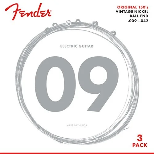 Fender Original 150‘s Pack 3 jeux 150L light Expédié Aujourd'hui