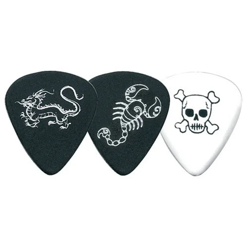 Fire‘Stone médiators Celluloïd Dragon Scorpion Skull (lot de 6) Promotion