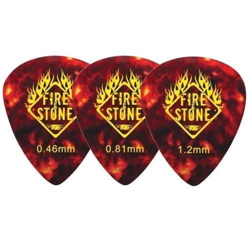 Fire‘Stone médiators Mix Celluloïd Ecaille (lot de 6) 0.81mm Meilleure Vente