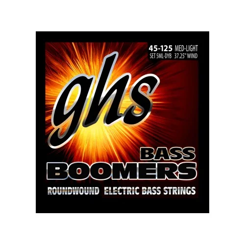 Retour Gratuit GHS Bass Boomers 5MLDYB medium light