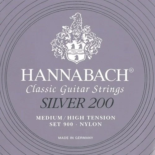 Hannabach Silver 200 set 900MHT medium / high tension Expédié Aujourd'hui