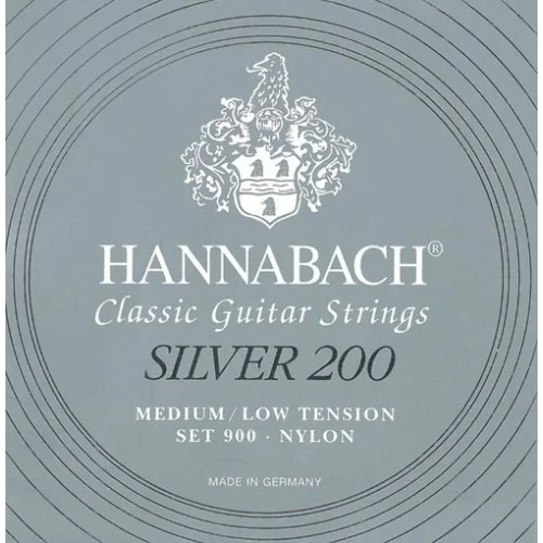 Hannabach Silver 200 set 900MLT medium / low tension lot de 3 cordes graves Paiement Sécurisé