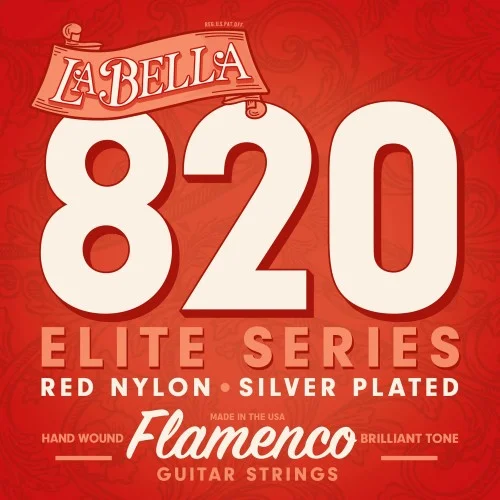 Commande En Gros La Bella Elite Flamenco Red Nylon 820 tension normale