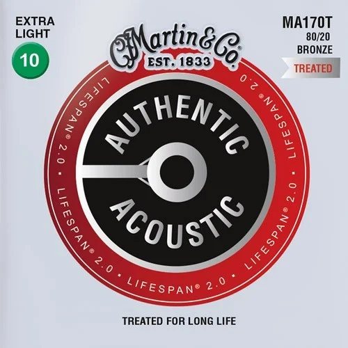 Retour Gratuit Martin Authentic Treated bronze MA170T extra light