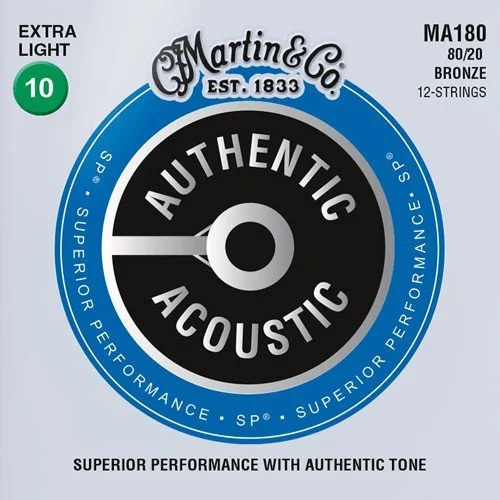 Populaire Martin Authentic SP 12 cordes MA180 extra light