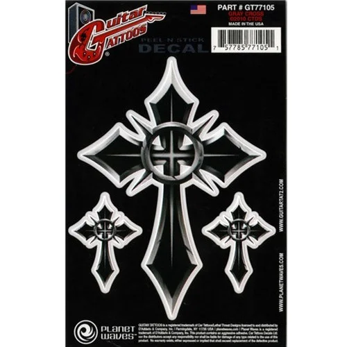 Planet Waves Tattoo Gray Cross GT77105 Soldes