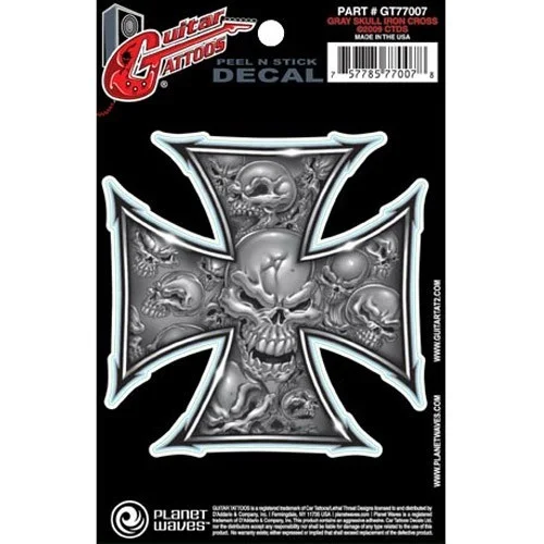 Prix Bas Planet Waves Tattoo Gray Skull Iron Cross GT77007